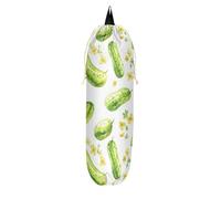 Porta sacchetti di plastica per negozi di alimentari, per sottolavello, familiari, amici, nonna, mamma (divertente frutta pepino bianco)