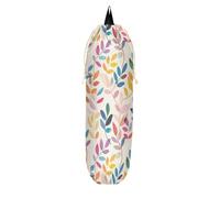 Porta sacchetti di plastica per sacchetti di generi alimentari, per cucina, famiglia, amici, nonna, mamma (foglie colorate bohémien)