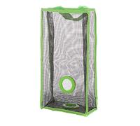 Porta Sacchetti di Plastica, Portaoggetti per Sacchetti della Spesa, Dispenser di Stoccaggio da Appendere in Rete Traspirante, Borsa da Appendere Riutilizzabile in Rete(L-Verde)