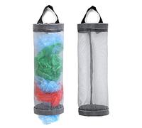 Porta sacchetti in plastica, 2 confezioni da appendere. 2 confezioni di colore grigio.