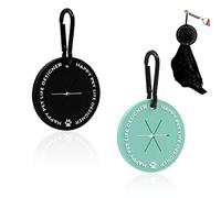 Porta sacchetti per cacca per cani, in 2 colori, con moschettone, porta sacchetti per cacca per guinzaglio, dispenser per sacchetti di rifiuti per animali domestici, accessori per cani da passeggio