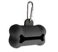 Porta sacchetti per cacca per cani, in silicone, dispenser per sacchetti per escrementi di cani a forma di osso, dispenser per sacchetti per cacca per avventure all'aperto, gite e passeggiate