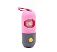Porta Sacchetti per Cani | Con Luce , Dispenser in Plastica PE, Da Guinzaglio, Per Passeggiate Notturne, Include Rotolo