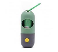Porta Sacchetti per Cani | Con Luce , Dispenser in Plastica PE, Da Guinzaglio, Per Passeggiate Notturne, Include Rotolo