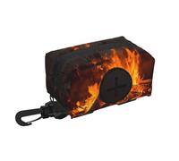 Porta sacchetti per cani per guinzaglio, dispenser leggero per sacchetti per rifiuti di animali domestici che bruciano legna da ardere cucciolo vasino trasportino piccolo cane sacchetto con cerniera