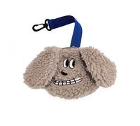 Porta Sacchetti per Escrementi Cane, 2 Pezzi Supporto per Sacchetto Rifiuti Cani in Peluche a Mani Libere con Moschettone per Tutti i Guinzaglio (Non Include Sacchetti per Escrementi)