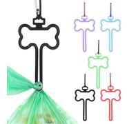 Porta sacchetti per la cacca, 5 pezzi Porta Sacchetti per Escrementi di Cane, Immondizia Cane Portatile Clip, porta sacchetti per la cacca a trazione canina, Portasacco per Cacca