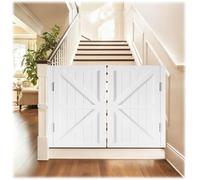 Porta Saloon in Legno Massello, Portas da Caffè con Chiusura Automatica 90cm 110cm 130cm Portas Battente Incernierata, Porte Oscillanti Interne, Divisoria per Cucina(Bianco,W90*H110cm)