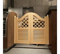 Porta Saloon in Legno Massello, W70-150cm, Bar Porte a Battente, Porta a Oscillanti per Interni in Massello, Porte a Mezza Vita per Decorazioni per la Casa Corridoio(Natural,74 * 90cm)