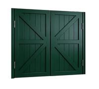Porta Saloon in Legno, Porte Oscillanti Interne caffè Bar, Porte a Battente con Cerniere a Chiusura Automatica, Porta Divisorio per Cucina(Dark Green,104x90 cm (WxH))