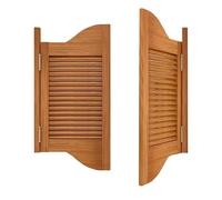 Porta Saloon Legno Cucina, Doppia Porte Oscillanti, Porte A Mezza Anta del Caffè, Vintage Porta Interna for decorazioni la casa, Divisoria, Bancone, Emporio, Scale(Marrone chiaro,W115xH100cm)