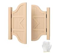 Porta Saloon Legno, Porte oscillanti Interne, Porte del caffè Porte a Battente, Porta da Saloon Occidentale Caffe Bar Entrata Cucina Ristorante Decorazione con Cerniere(W76 x H90cm)