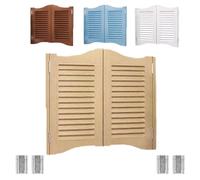 Porta Saloon Porta A Battante In Legno，Porte Del Caffè Apertura 180° Chiusura Automatica Porte Oscillanti Interne Per Bar O Salotto Con Apertura Bidirezionale(Beige,W98xH100cm)