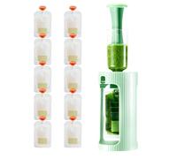 Porta salsa di mele, in silicone per uso alimentare, ricaricabile, kit di conservazione per puree, per piccoli alimenti creativi, frutta