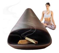 Porta Salvia in ceramica per bruciare - Smudge Bowl e Santo Ash Catcher | Bruciatore per Salvia Artigianale per la decorazione della casa, sale Yoga, spazi di meditazione, pulizia spirituale e ritu