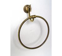 Porta Salviette Ad Anello in OTTONE cm 55 dimensioni 22x24x h 10 cm Linea FLORENCE finitura in Bronzo Satinato bronzo