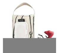 Porta Salviette Borsa In Cotone E Righe Organizer | Borsa Dispenser Salviette Pannolini Per Campeggio Pesca Passeggiate Shopping Viaggi Outdoor Picnic Bagno Camera Da Soggiorno