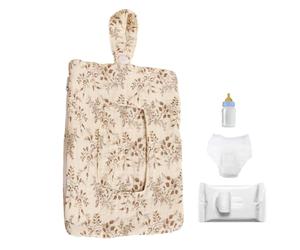 Porta salviette, borsa per pannolini da appendere per passeggino, borsa per salviettine umide riutilizzabile - da usare con passeggino, culla, casa, viaggi, all'aperto, durante le passeggiate e le