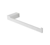 Porta Salviette Da Muro In Alluminio Bianco Linea Accessori Bagno Sky L 27 x P 6,5 x H 2,5 Cm, Con Fissaggi Inclusi