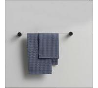 Porta Salviette da Parete composto da 2 cover in ottone e da un cavo inox dimensioni lunghezza max fino a 110 cm In acciaio inox nero