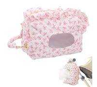 Porta salviette da viaggio - Borsa dispenser portatile trapuntata per salvi | L'organizer trapuntato floreale mantiene le salviette fresche fornendo stesso spazio compatto per pannolini ed