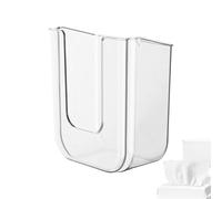 Porta salviette - Dispenser per salviettine umidificate | Porta salviette da parete | Organizer per salviettine umidificate | Dispenser di carta igienica in acrilico trasparente, montaggio sicuro per