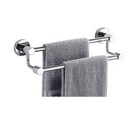 Porta salviette Double Towel Holder Rails Round Bar Sus Brushed Finish for Bathroom(40cm)