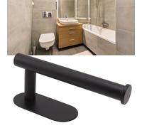 Porta salviette in alluminio spaziale a parete, nero, multiuso