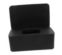 Porta Salviette Nero in Plastica, Contenitore per Ufficio e Cucina | Design Moderno Minimalista, Resistente All’acqua e Macchie, Facile Manutenzione, Uso Quotidiano Pratico