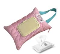 Porta salviette per pannolini, dispenser imbottito da viaggio, per salviette a doppio strato, per spostamenti quotidiani, campeggio, bagno, passeggino, auto, viaggio