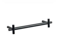 Porta salviette Porta Asciugamani Corto da Bidet Lunghezza 40 cm Linea BUCK Nero opaco RAL 9011 nero
