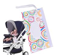 Porta salviette portatile per bambini, dispenser impermeabile per salviettine per bambini per una comoda conservazione, contenitore riutilizzabile e riutilizzabile, stile bohémien alla moda per
