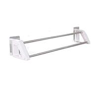 Porta salviette Towel Bar Rail Stainless Steel Double Wall Mounted Rails Holder Bathroom Kitchen Rack Shelf The