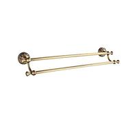 Porta salviette Towel Rails Bathroom Double Rod Bar, Copper Racks for Kitchen Hand Holder Dish Cloths Hanger Wall-mounted Rail Tower