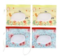 Porta Salviette Umide EVA Creativi Finestra, 4 Pezzi | Formato Compatto, Cinghia Applicabile e Facile da Ricaricare, per Auto e Borse, Uso Quotidiano