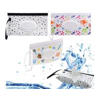Porta Salviette Umidificate,3 Pezzi Portabile Contenitore Salviette per Bambini,Riutilizzabile Dispenser Sacchetto,Dispenser Salviette Umidificate,Dispenser Salviette,Wet Wipes Dispenser