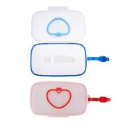 Porta Salviette Umidificate per Bebè Portatile 2 Pezzi Pp | Forma a Cuore Decorativa, Ricaricabile e Riutilizzabile, per Viaggi in Auto e Uscite All'aperto