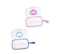 Porta Salviette Umidificate Portatile a Cuore 2 Pezzi Pp | Tissue e Wipes, Chiusura che Trattiene L’umidità, Uso in Culle e Veicoli per Ragazzo Ragazza Colore Casuale
