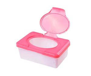 Porta salviettine - Dispenser portatile con coperchio | Contenitore | ricaricabile per il bagno, antipolvere, organizer da viaggio per la cameretta dei bambini, per cambio pannolini