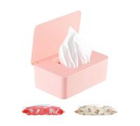 Porta salviettine umidificate - Porta salviettine per bambini - Scatola portaoggetti riutilizzabile per conservare carta igienica in asilo, ristorante, soggiorno, scrivania, bagno, camera da letto e