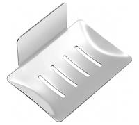 Porta sapone autoadesivo in acciaio inox, porta sapone da parete con cuscinetto adesivo 3M per spugna, spazzola e sapone, Bather