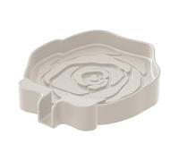 Porta sapone | Base in silicone per spugna da bancone - Porta sapone a forma di rosa con scolapiatti per bagno, cucina, viaggi, lavello esterno