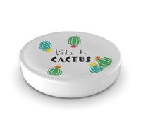 METAFORM Porta Sapone da Appoggio Bianco in Ceramica MOD. Cactus