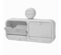 Porta Sapone Da Parete Con | Scatola Organizer Con Coperchio Per Bagno, Cucina E Lavanderia | Supporto Multifunzione Per Sapone, Spazzolini, Da Lavabo E Doccia