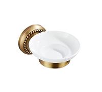 porta sapone doccia, porta sapone bagno Accessori for il bagno in materiale di ottone Portasapone Portasapone for doccia Vassoio portaoggetti Piatto in ceramica Design retrò con motivo a onde in otton