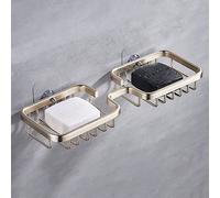 porta sapone doccia, porta sapone bagno Portasapone autoadesivo Cestino for sapone Portasapone da doccia nero Portasapone Salvasapone, Vassoio for sapone da doccia in alluminio Portasapone da bagno(Go