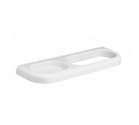 PORTA SAPONE E PORTA SALVIETTA COMBINATO SERIE LINEA Bianco