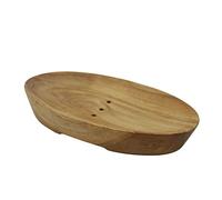 Porta sapone ovale in teak, 14 cm