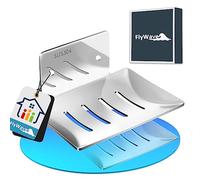 Porta Saponetta 1 Senza Punzone, FlyWave Portasaponetta 2 Opzioni di Montaggio, Acciaio Inox Portasapone, per Porta Sapone, Detersivi per Piatti