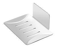 Porta Saponetta da Muro in Acciaio Inox, Portasapone Autoadesivo, Porta Sapone Bagno Montaggio a Parete, Senza Fori, Antiruggine per Cucina, Bagno per Riporre Spugne di Sapone Spazzole